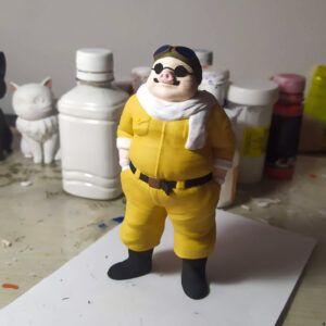 impresion 3d porco rosso bogotá studio ghibli figura 3d pintura a mano regalos