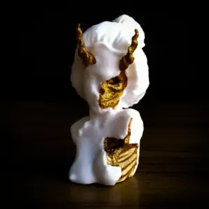 Mujer demonio 3d print, diseños únicos, impresión 3d, accesorios en impresión 3d, diseños personalizados, plástico biodegradable, halloween, dia de brujas, decoración, terror, hogar