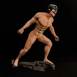 impresión 3d, personaje eren, shingeki no kyojin, attack on titan, prototipado 3d, 3d print, diseño 3d, personalización 3d, cultura pop, personajes de tv, hecho a mano, modelado 3d, servicios de impresión 3d