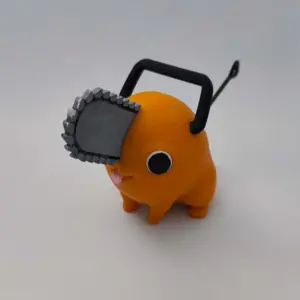 impresión 3d, personaje pochita, chainsaw man, prototipado 3d, 3d print, diseño 3d, personalización 3d, cultura pop, personajes de tv, hecho a mano, modelado 3d, servicios de impresión 3d